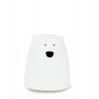 Nočná lampa do detskej izby - Králik & Friends Silicone Lamp hora hora - White