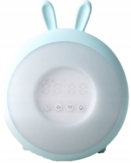Nočná lampa do detskej izby - Králik a priatelia Lamp Hodiny Budík králik Modrá