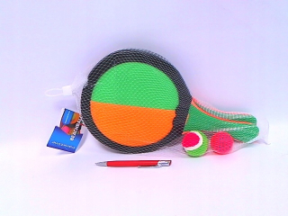 Drevená Raketa so suchým zipsom 34x20cm 720101 13640