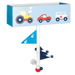 Vešiak do detskej izby - Drevený vešiak Roba Cars