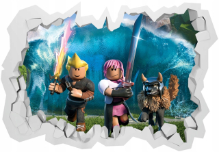 Tapeta do detskej izby - 3D Roblox Nástenný výjav 130x90cm
