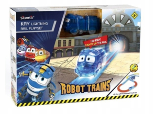 Dráha pre deti, stavebnica - Robot vlaky kay svetelný vlak vlakový horák