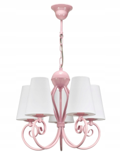 Luster do detskej izby - Ružový luster s lampami. Detská izba Klinwo 5