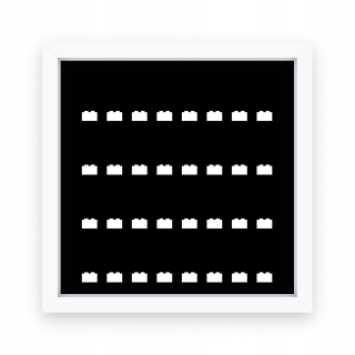 RÁM NA 32 LEGO MINIFIGURÁCIÍ, 27CM PUZDRO