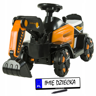 Akumulátorový traktor Szomik TRAK-SX-4, oranžový