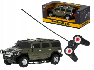 Auto na diaľkové ovládanie - RC Hummer H2 auto s 1:24 zelené licencie