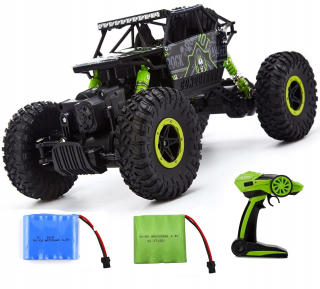 Auto na diaľkové ovládanie - RC Rock Crawler 4x4 dvoma batériami