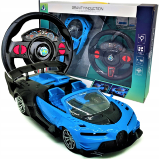Auto ovládané vozidlom s RC volantom