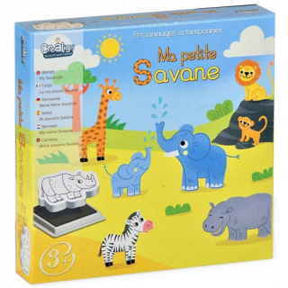 Penové pečiatky Savannah pre deti +4 Crea Lign