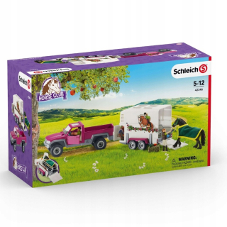Schleich 42346 Pick up s prívesom koní
