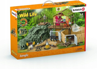 Výskumná stanica zvierat v džungli SCHLEICH 42350