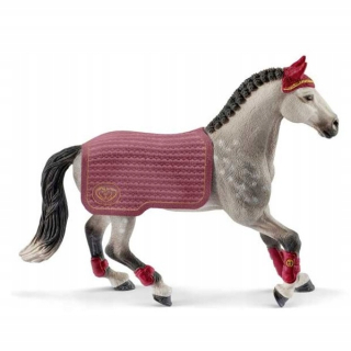 SCHLEICH 42456 trackin kôň turnaja + prikrývka