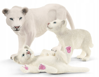 Schleich bieli levy --- levice s mladými --- 42.505