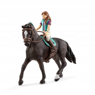 SCHLEICH HORSE 42413 Rider Lisa a konské Wall