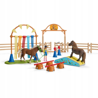Schleich pasáž výcvik poníkov 42481