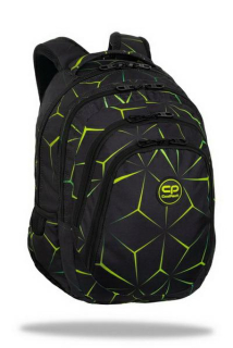 CoolPack viackomorový školský batoh, čierny, odtiene zelenej, viacfarebný, 28 rokov