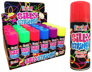 Stuhy, konfety - SERPENTÍNOVÝ SPREJ 200ml 6ks sprejový set
