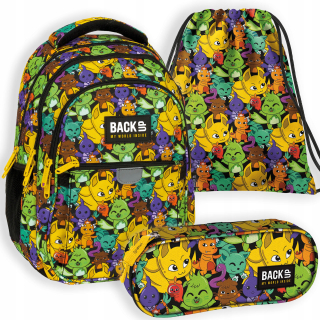 Viackomorový školský batoh Backup Multicolor 24 rokov