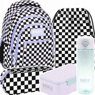 Viackomorový školský batoh Backup biely, čierny, Odtiene fialovej, Viacfarebný 26 l + 4 ďalšie produkty