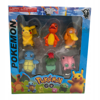 SADA 6X POKÉMONOV FÓRKOV PIKACHU, BULBASAUR, CHARMANDER, SQUIRTLE, PSYDUCK