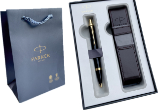 Tradičné modré guľôčkové pero Parker