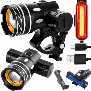 Korbi osvetlenie na bicykel LED BIKE LAMPA USB 1000 lm USB