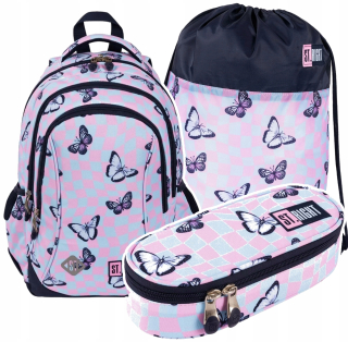 Viackomorový školský batoh ST.RIGHT Viacfarebný 20 l + 2 ďalšie produkty