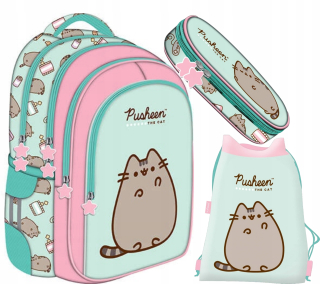 PUSHEEN ST.Right MINT Batoh Cat Kitten PRE DIEVČATÁ TRIEDY 1-3
