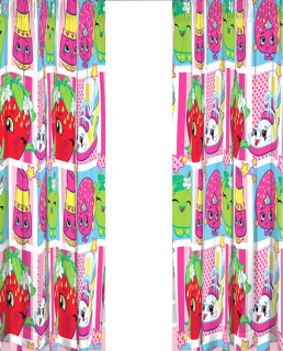 Závesy do detskej izby - Shopkins záclony závesy 1,83m