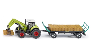 Siku Traktor s drapákom a prívesom 3 roky +