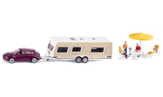 Siku 2542 automobil s prívesom 1:55 táborenie