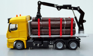 Tatra, nákladné auto - Siku 2714 Drevo Transporter Mercedes 1:50