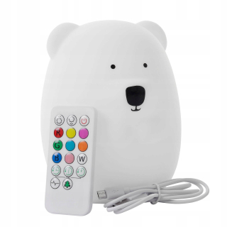 Nočná lampa do detskej izby - Silikón nočné svetlo pre deti LED USB + Pilot