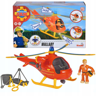 Helikoptéra - Simba hasič sám vrtuľník svetlo zvuk postava