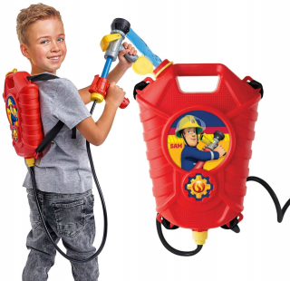 Náradie pre deti - Simba Firefighter Alone Water Tank Fire Hasuish Batoh