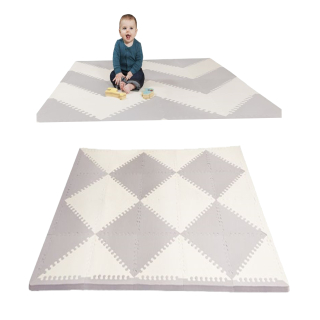 Vzdelávacia podložka pre deti - Skip Hop Foam Mat playspotov Gray / Cream Geo