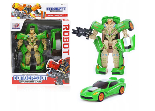 Rozprávkové autíčko - Skladacia Auto Robot 2v1 bojovník s Transform Zbrane