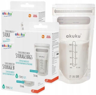 Akuku potravinové vrecká 30 ks 150 ml