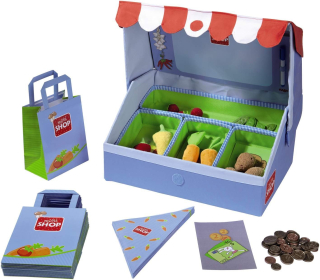 Detská pokladňa - obchod - Store store so zeleninou Haba 7312