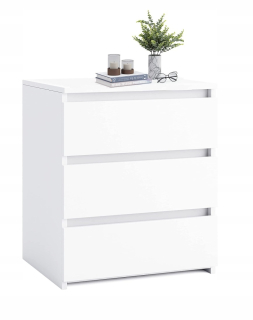 SaraMeble Sara Meble komoda 60 x 35 x 77 cm, matná biela