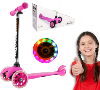 Trojkolesová kolobežka Tobbi Toys BALANCE SCOOTER Modrá, Oranžová, Ružová, Zelená