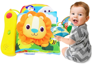 Kniha pre bábätko - SMILY PLAY SENSORY JUNGLE BOOK 0200