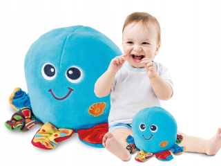 Hračky pre rozvoj lezenia - Smily Play Tanečné a Vibrant Octopus Raczing