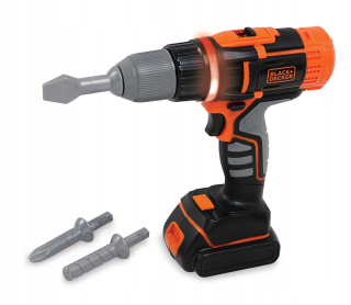 Náradie pre deti - Smoby Black & Decker vŕtačka-skrutkovač pre deti