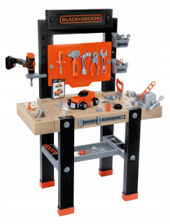 Detská dielňa - Smoby Black & Decker Workshop BRICOL + skrutkovač