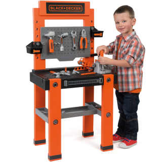 Detská dielňa - Smoby Big Black Decker Bricolo 79 AKC Workshop.