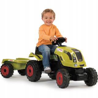 Traktor - Smoby veľký traktor na pedáloch Claas príves