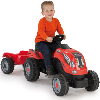 Traktor - SMOBY veľký traktor na pedále príves Farmer XL