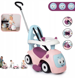 Smoby - Maestro 3v1 Ride On Pink 720305