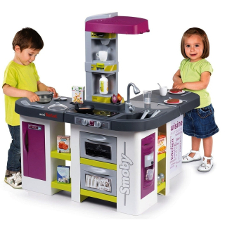 Detská kuchynka - Smoby Kitchen Tefal Studio Bubble XXL 311.033 + 38 EL